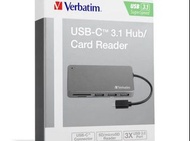 verbatim usb-c 3.1 hub/card reader 讀卡器