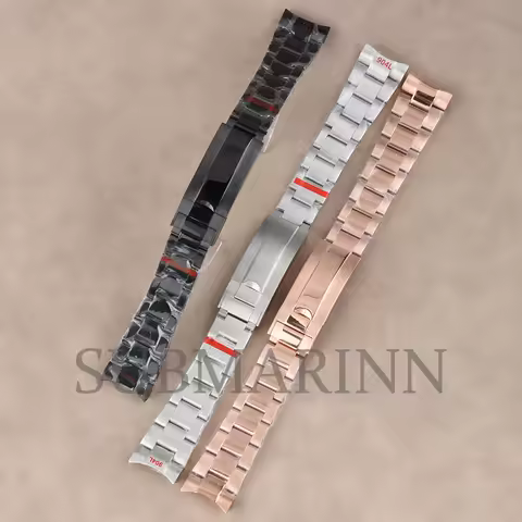20MM Oyster Bracelet 316L Stainless Steel Watch Band For Seiko NH35 Submariner GMT DATEJUST Case Gli