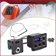 [Phenovo] Ukulele Piezo Pickup with Preamp Musical Instrument Accessories Easy Assembly Professional