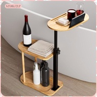 [szxmkj2lp] 360Swivel Couch Side Table Bathroom Storage Tray Waterproof Retractable Rust Resistant W