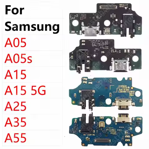 Charging Port Charge Board For Samsung Galaxy A05 A05s A15 A25 A35 A55 5G Plate Ribbon Socket Usb Co
