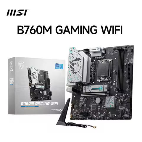 MSI B760M GAMING WIFI DDR5 Motherboard - WiFi 6E, 2.5G LAN, PCIe 4.0, LGA 1700 (Intel 12/13/14th Gen