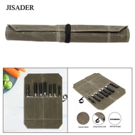 [JISADER] Portable Chef Roll Bag Cooking Tools Storage Pouch Bag Chef Bag Cutlery Carrier Chef Case 