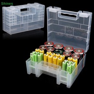 Shines Plastic Battery Box Storage Case Holder Organizer for AA AAA C D 9V Batteries VN