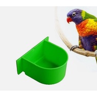Anti-fall Solid Bird Food Container Plastic Bird Food Container Bird Tray Food Feeder Bird Cage Food