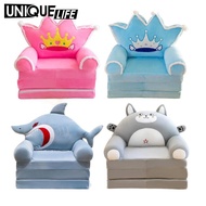 [Yoyoyo1] Foldable Kids Sofa Cover Mini Sofa Tier Washable Kids Couch Cover Sofa Furniture Protector for Bedroom Home