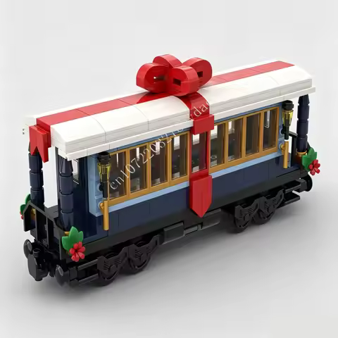 306PCS MOC City Transportation Holiday Express Passenger Coach Truck Model Building Blocks BricksDIY
