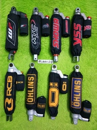 HARGA SEPAKET sarung tabung + sarung shockbreaker cover shock ohlins. showa. yss. ktc wp nitron dayt