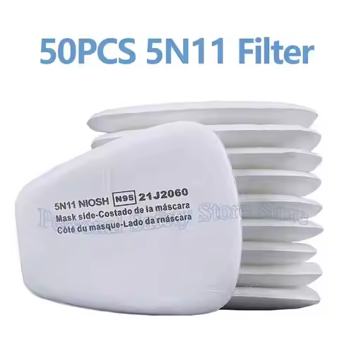5N11 Dust Cotton Filter Paper 501 Holder For 3M 6001/6200/7502/6800 Chemical Spraying Painting Respi