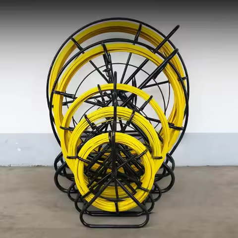 Electrician Wire Threading Machine 5/6/8mm Fiberglass Wire Cable Running Rod Fish Tape Rodder Cable