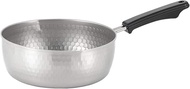 TIKUSAN Yukihira Pan Traditional Japanese Saucepan Stainless Steel Made in Japan with Two Sided Pour