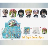 Figure Kimetsu No Yaiba Demon Slayer Blind Box Set of 6 pieces