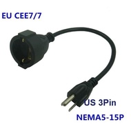 Us plug to CEE 7/7 Schuko 120CM Extension Cable