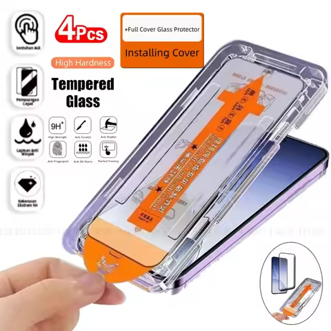 4/3/2/1Pcs For Reno 15F Glass OPPO Reno 15 FS Tempered Glass Protective Dust Free 9H Full Cover Glue