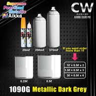2K Paint  AIKKA 1090G Metallic Dark Grey  SUPREME PEARLIZED METALLIC Color Car Motor DIY Aerosol Spr