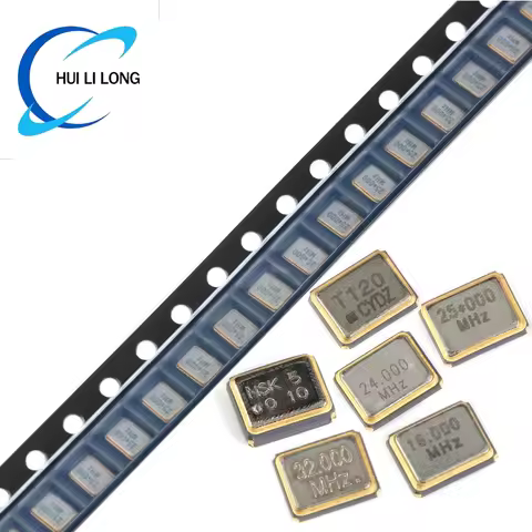 10pcs 3225 SMD Passive Quartz Crystal Oscillator 24mhz 16mhz 25mhz 12mhz 32mhz 10mhz 16m 25m hz 24.0