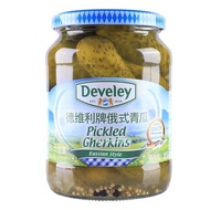 Develey Pickled Gherkins: German Imported Russian Dill Pickles for Meals