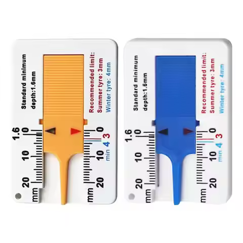 Tyre Tread Depth Depthometer Car Wheel Tread Depthometer Tread Ruler Wheel Measure Tool Plastic Meas