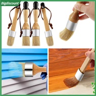 {BIG}  4Pcs Wax Paint Brush Soft Bristles Hand-held Simple Operation Chalk Wax Paint Brush Furniture Set Home Supply