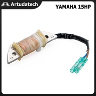 Charge coil Yamaha 15HP 9.9HP Outboard engine 2 stroke 2003 6B4-85520-00 Coil Magnet
