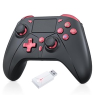 Pengawal Tanpa Wayar Gamrombo untuk PS5/PS5 Pro/PS5 Slim dengan Penyesuai 2.4G, Serasi dengan PS4/Sw
