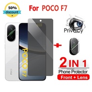 POCO F7 Privacy Tempered Glass For POCO C85 F8 F7 Ultra X7 C75 C65 M7 M6 X6 Pro 5G Redmi A5 Note 14s