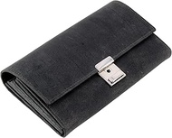 42199 Waiter's Wallet with Metal Chain and Carabiner, Real Leather/Hunter Leather, Coin Purse with 6