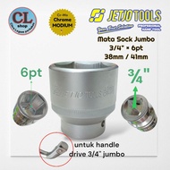 MATA 3/4" JUMBO 38mm SOCKET BIT 41mm/ 46mm socket 6pt 3/4in 38 - 41 - 46 jetjo large