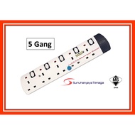 Eurosonic 5 Gang Neon Switch Socket ( Sirim )