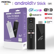 Mortal Q8s Allwinner H313 Quad Core Android 14.0 Tv Stick With 2.4/ 5g Wifi6 8gb 16gb 8k Hdr Goole V
