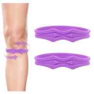 lasuroa 2pcs Knee Strap Patella Support, Patellar Knee Band Brace Silicone Knee Strap Tendon Support