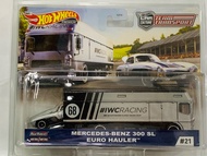 Hobby Store xe mô hình Hot Wheels Team Transport Mercedes Benz 300SL Euro Hauler