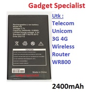 Battery untuk Telecom Unicom 3G 4G LTE Wireless Router WR800 XX CPE Portable HOTSPOT 2400mAh