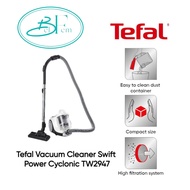 Tefal Swift Power Cyclonic Bagless Vacuum Cleaner TW2947 - Advanced Cyclonic Technology, 5m cord, Compact 3 accessories