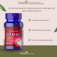 Viên uống tim mạch bổ tim giảm cholesterol Puritans pride coQ10 100mg  - 60 viên