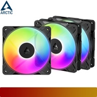ARCTIC P12 Pro Reverse A-RGB 3 Pack | 120 mm A-RGB PWM Fan with Cable Splitter