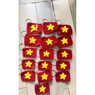 Wool flag keychain