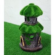 Aquarium Decoration / Ornament - Small Tower Resin - Model : H-14 For Fish Playing, Fish Toy, Fish H