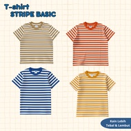 1 CM STRIPED CHILDREN'S T-SHIRT Striped boys' t-shirt | Large striped t-shirt 2 - 10 years | Premium