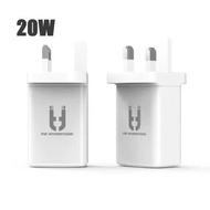 PD 20W 30W 5V 3A 9V 2A 12V 1.5A 20V 1.5A + QC 3.0 USB Type C Fast Charging UK Plug Universal Travel 