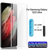 Galaxy S23 Ultra 5G UV 3D 鋼化膜玻璃保護貼 全屏全覆蓋全貼身 指紋解鎖通用 Compatible with in-Display Fingerprint Sensor, 3D