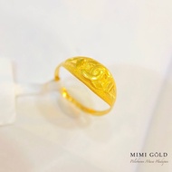 Cincin Stamping Emas 916 (N)