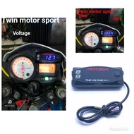 2in1 digital clock Voltmeter time voltage 2in1