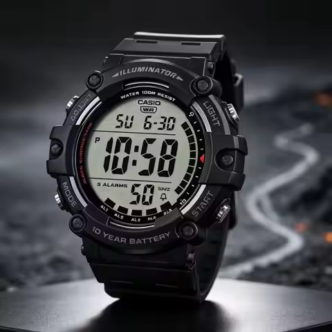Casio AE-1500WH Series | Digital Watch | Resin Band | 100M Waterproof | Dual Time | LED Backlight | 