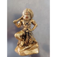Shri Hanuman Ji Idol Bajrang Bali Idol statue (Brass Color Coating)