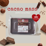 CACAO MASS - Cocoa Mass - 100% Dark chocolate - Vegan - No Sugar - Cold Process - 500g / คาเคาแมส โก