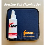 Bowling Ball Cleaning Set / Turbo Cleaner + Hammer Ball Towel (Random color)