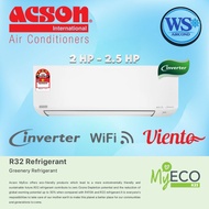 Acson Viento Wall Mounted Inverter Aircond R32 2.0HP~2.5HP
