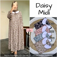 Daisy Midi Dress/Gamis/Baju Muslim/Baju Wanita