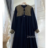 Premium crinkle dress | BLACK gamis | Sage denim dress